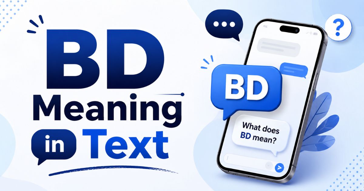 BD Meaning in Text