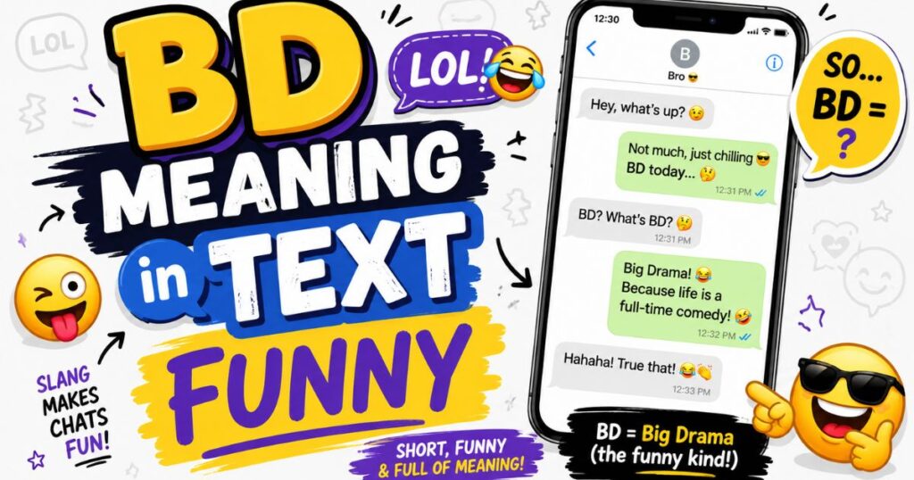BD Meaning in Text Funny