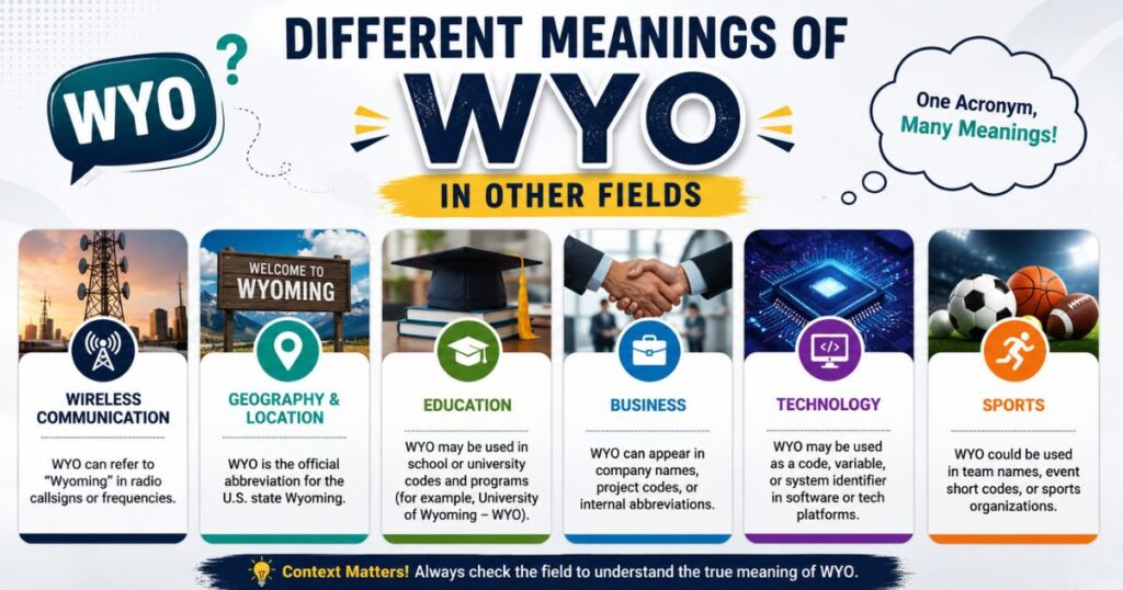 Different Meanings of WYO in Other Fields