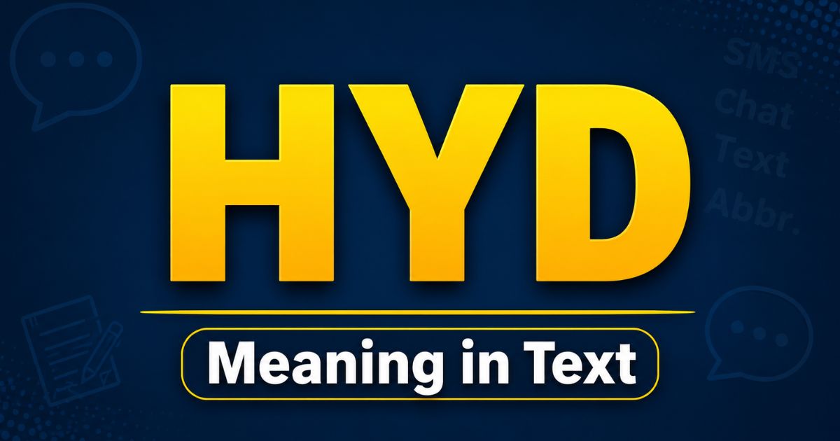 HYD Meaning in Text