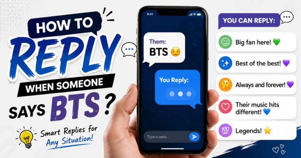 How to Reply When Someone Says BTS