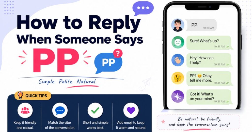 How to Reply When Someone Says PP