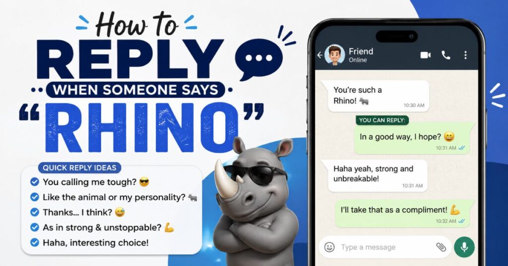 How to Reply When Someone Says Rhino
