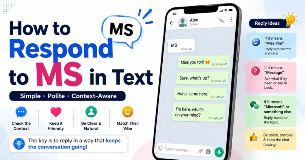How to Respond to MS in Text