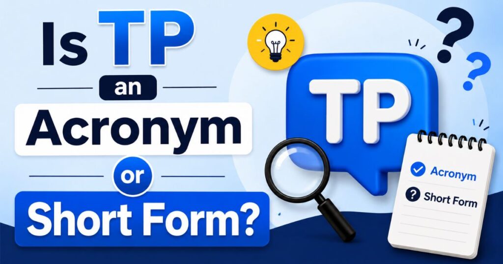 Is TP an Acronym or Short Form