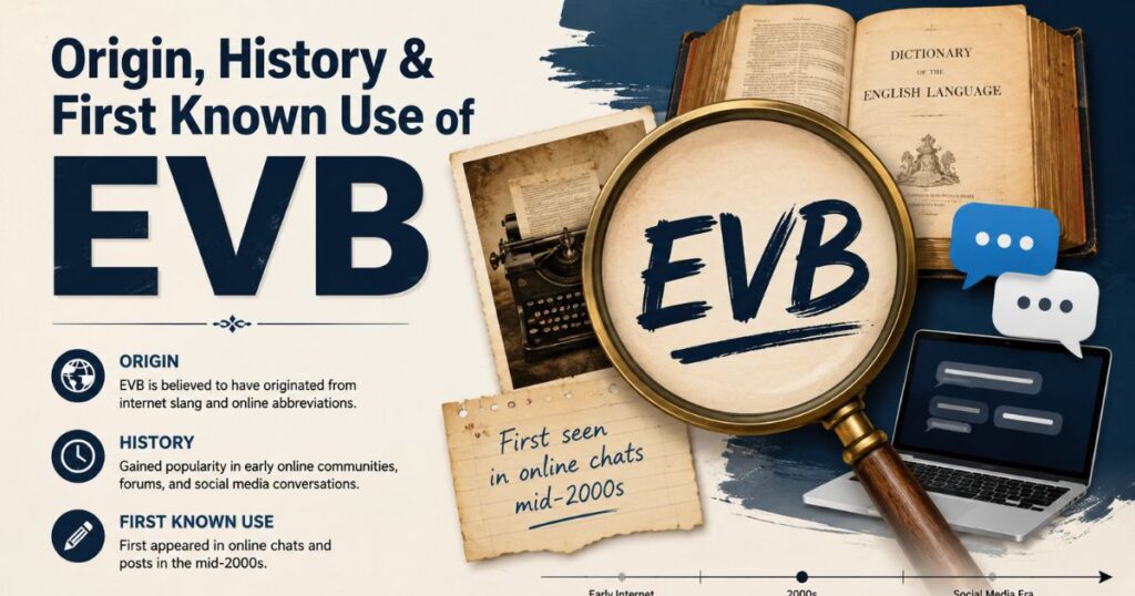 Origin, History & First Known Use of EVB