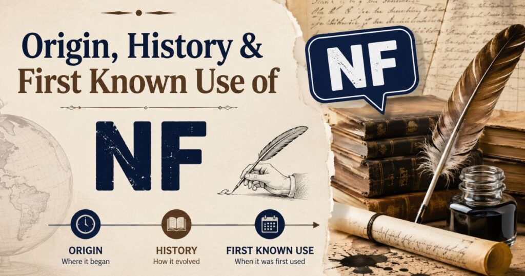 Origin, History & First Known Use of NF