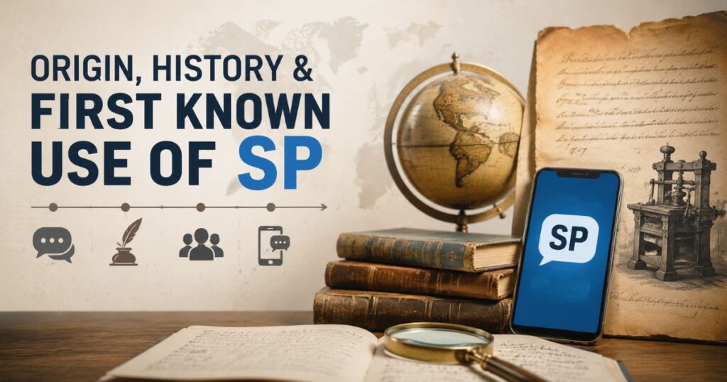 Origin, History & First Known Use of SP