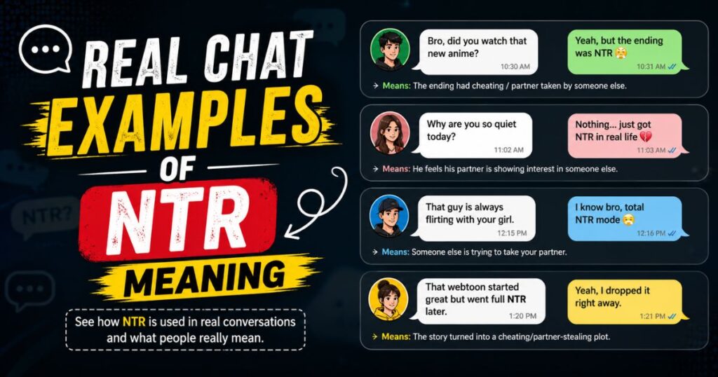 Real Chat Examples of NTR Meaning
