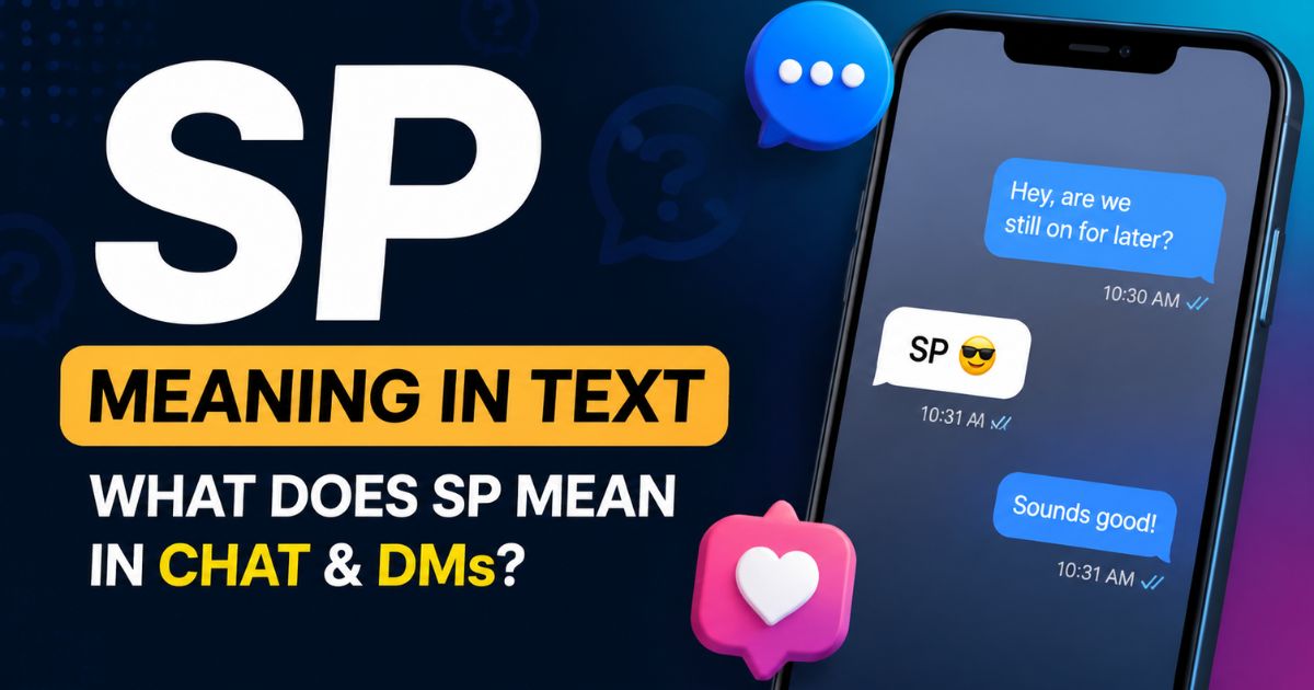 SP Meaning in Text What Does SP Mean in Chat & DMs