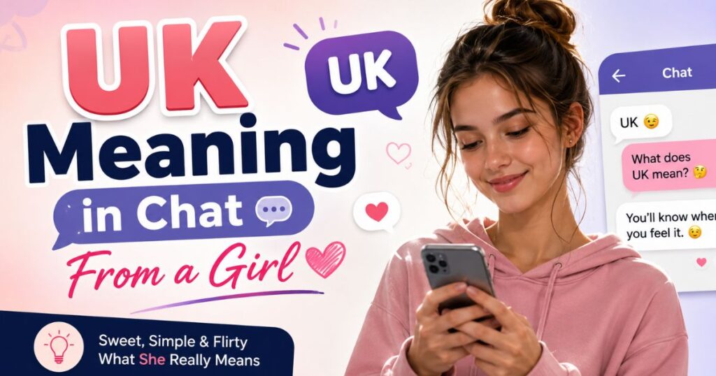 UK Meaning in Chat From a Girl