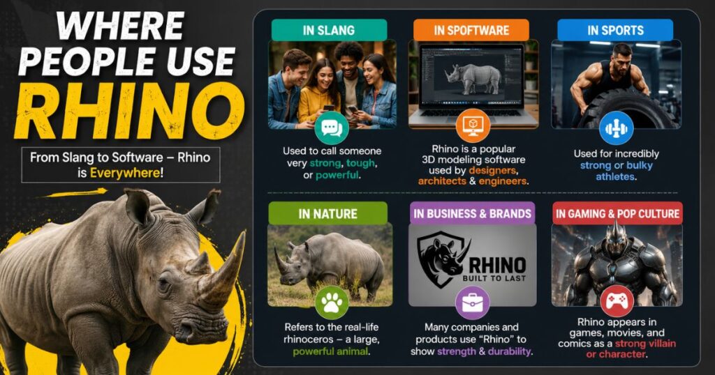 Where People Use Rhino