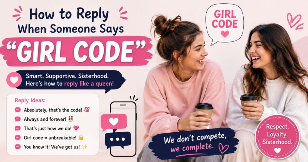 How to Reply When Someone Says Girl Code