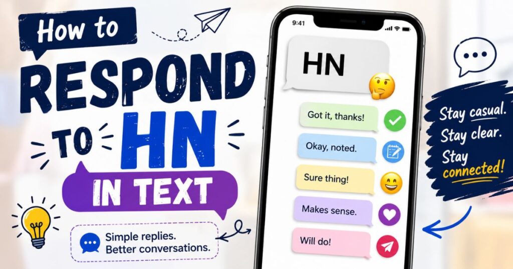 How to Respond to HN in Text
