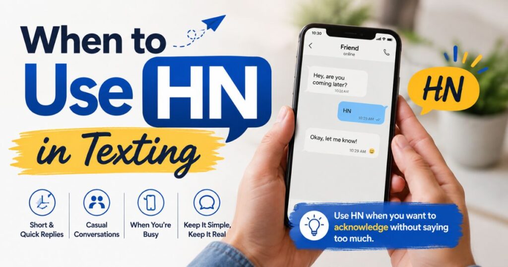 When to Use HN in Texting