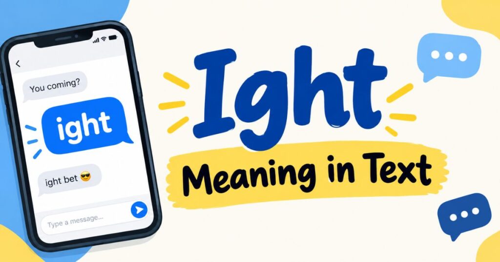 What Does “Ight” Mean in Texts? The Real Slang Explained