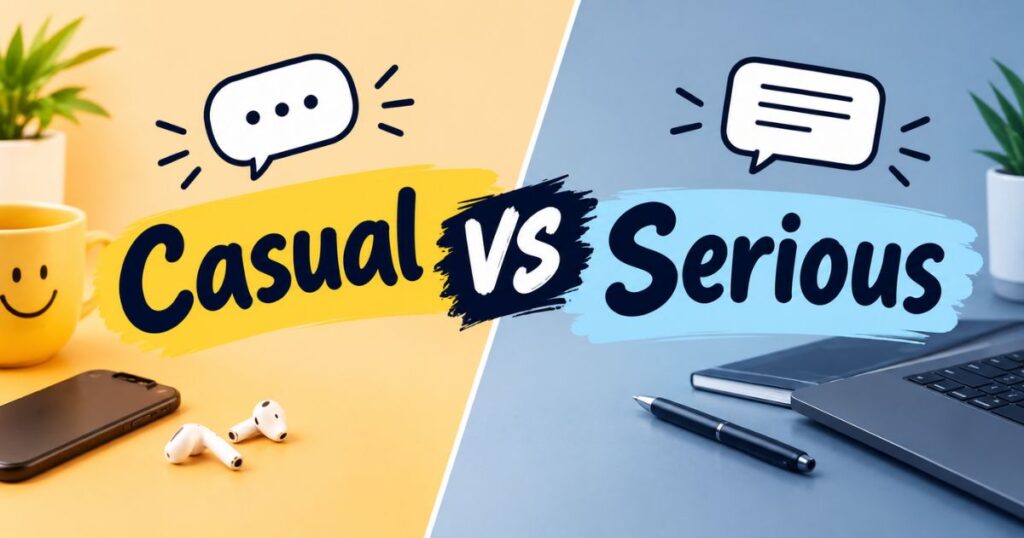 Casual vs Serious Tone